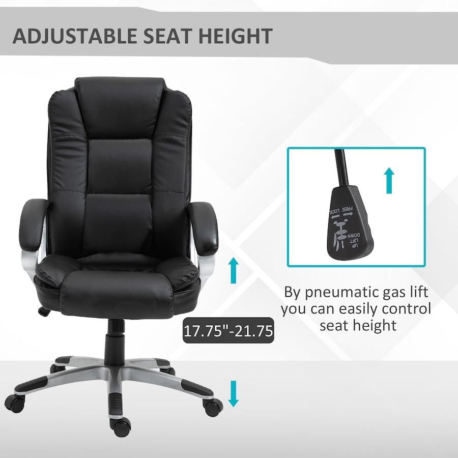 Image 947296_ALTMORE3.jpg, Product 947-296 / Price $189.99, Vinsetto High Back Executive Office Chair with Padded Armrests from Vinsetto on TSC.ca's Home & Garden department