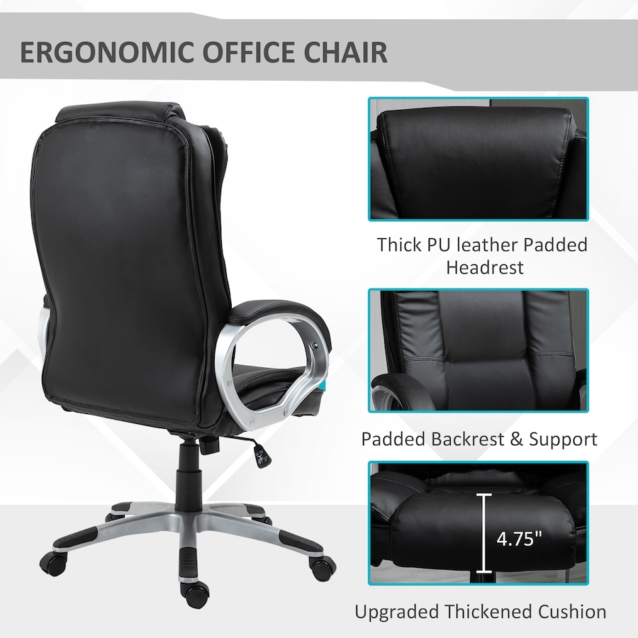 Image 947296_ALTMORE5.jpg, Product 947-296 / Price $189.99, Vinsetto High Back Executive Office Chair with Padded Armrests from Vinsetto on TSC.ca's Home & Garden department