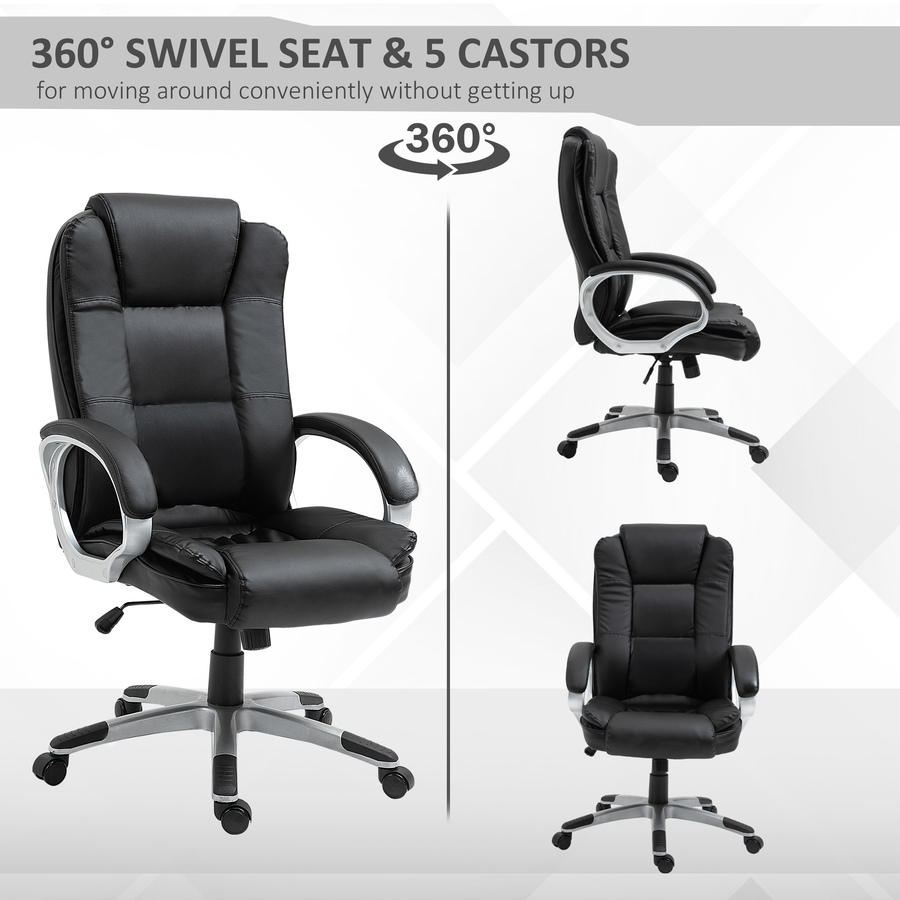 Image 947296_ALTMORE6.jpg, Product 947-296 / Price $189.99, Vinsetto High Back Executive Office Chair with Padded Armrests from Vinsetto on TSC.ca's Home & Garden department