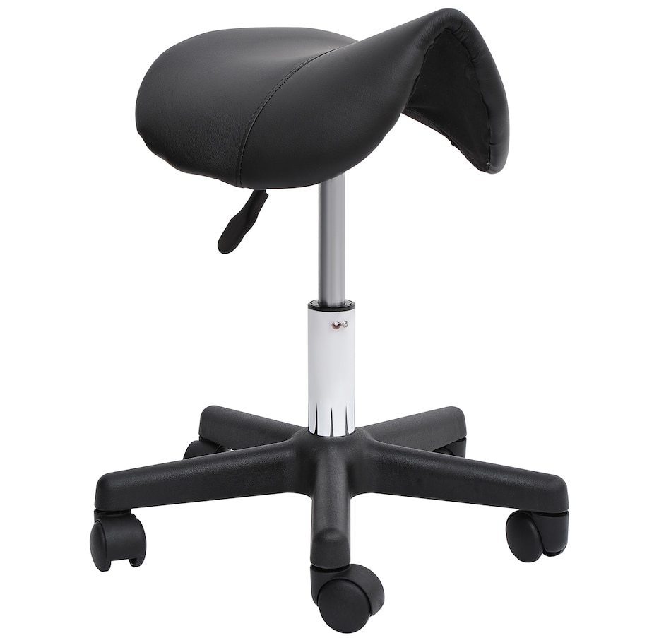 Image 947299.jpg, Product 947-299 / Price $66.50, HOMCOM Height Adjustable Swivel Saddle Salon Stool from HOMCOM on TSC.ca's Home & Garden department