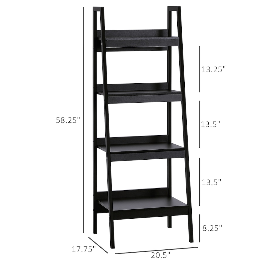 Image 947303_ALTMORE10.jpg, Product 947-303 / Price $139.99 - $144.99, HOMCOM Set of 2, 4 Tier Ladder Shelf Bookcase, Multifunctional Display Rack from HOMCOM on TSC.ca's department