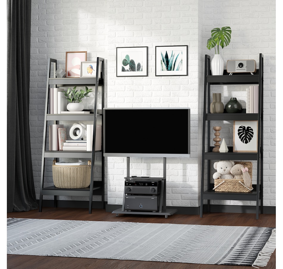 Image 947303_ALTMORE13.jpg, Product 947-303 / Price $139.99 - $144.99, HOMCOM Set of 2, 4 Tier Ladder Shelf Bookcase, Multifunctional Display Rack from HOMCOM on TSC.ca's department