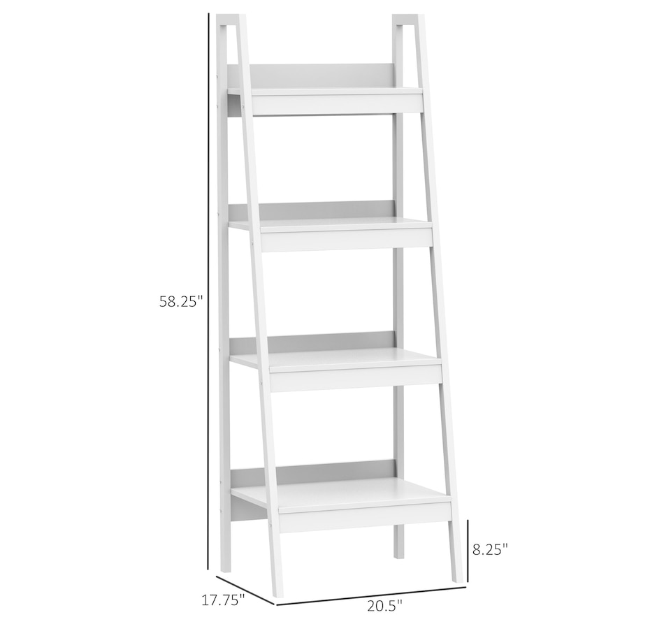 Image 947303_ALTMORE2.jpg, Product 947-303 / Price $139.99 - $144.99, HOMCOM Set of 2, 4 Tier Ladder Shelf Bookcase, Multifunctional Display Rack from HOMCOM on TSC.ca's department