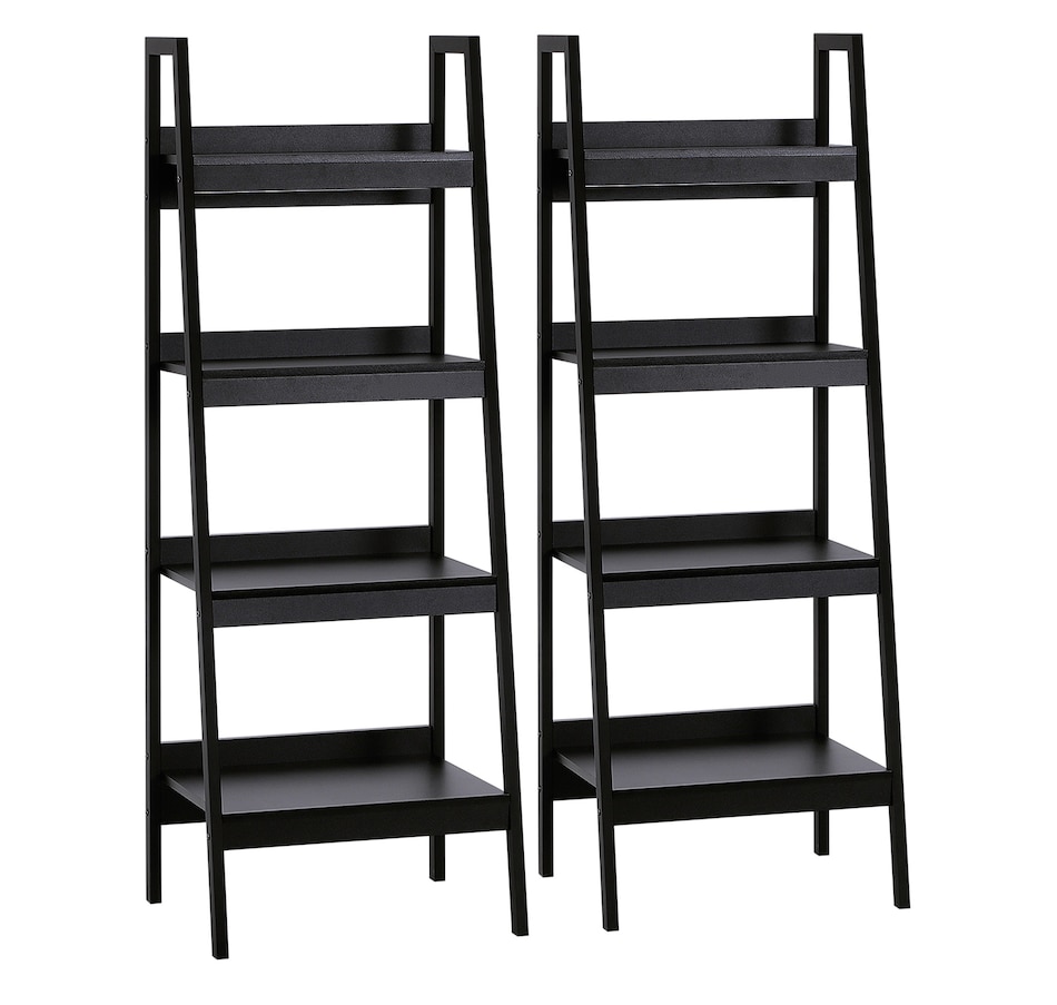 Image 947303_ST02.jpg, Product 947-303 / Price $139.99 - $144.99, HOMCOM Set of 2, 4 Tier Ladder Shelf Bookcase, Multifunctional Display Rack from HOMCOM on TSC.ca's department