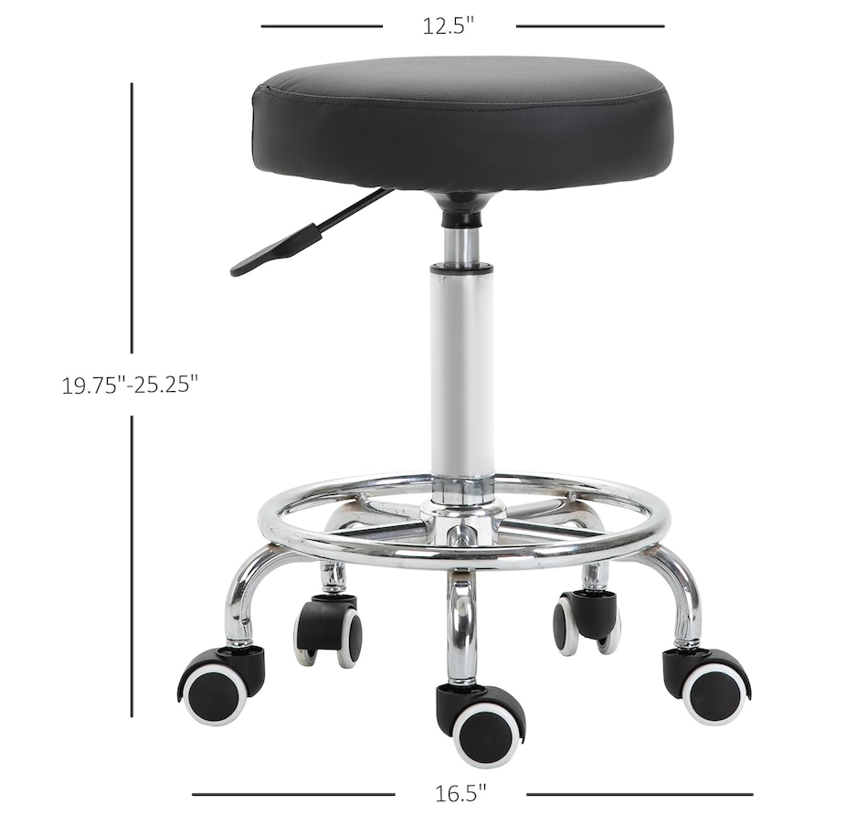 Image 947304_ALTMORE10.jpg, Product 947-304 / Price $104.99 - $119.99, Vinsetto PU Leather Salon Stool for Massage Tattoo Beauty, Swivel, Grey from Vinsetto on TSC.ca's Home & Garden department