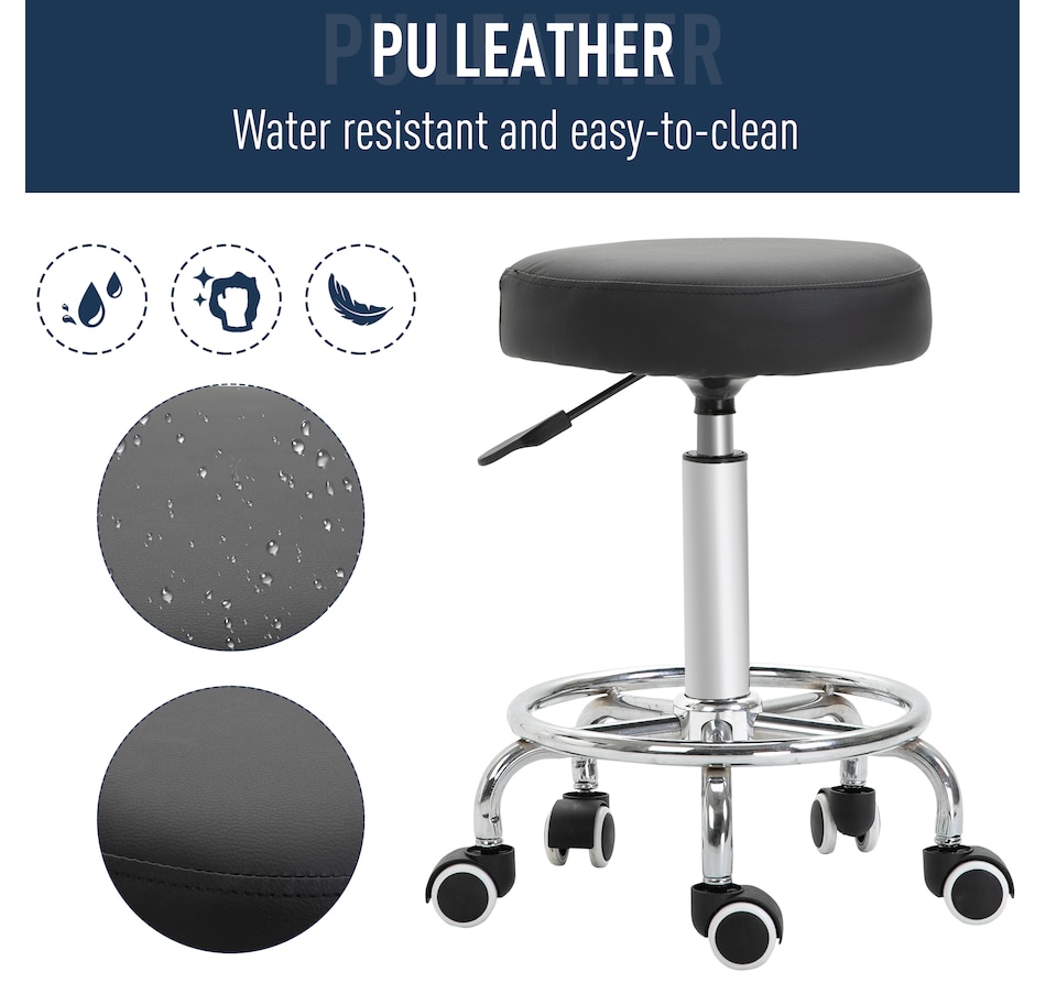 Image 947304_ALTMORE13.jpg, Product 947-304 / Price $104.99 - $119.99, Vinsetto PU Leather Salon Stool for Massage Tattoo Beauty, Swivel, Grey from Vinsetto on TSC.ca's Home & Garden department