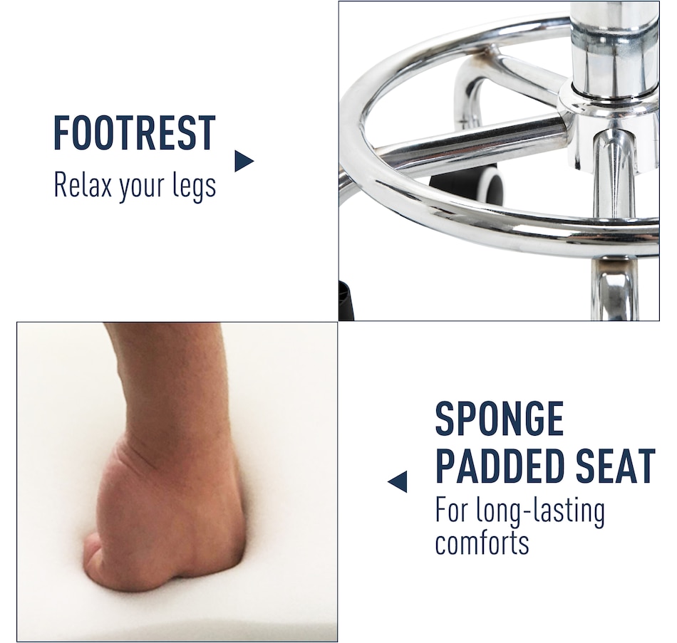 Image 947304_ALTMORE14.jpg, Product 947-304 / Price $104.99 - $119.99, Vinsetto PU Leather Salon Stool for Massage Tattoo Beauty, Swivel, Grey from Vinsetto on TSC.ca's Home & Garden department