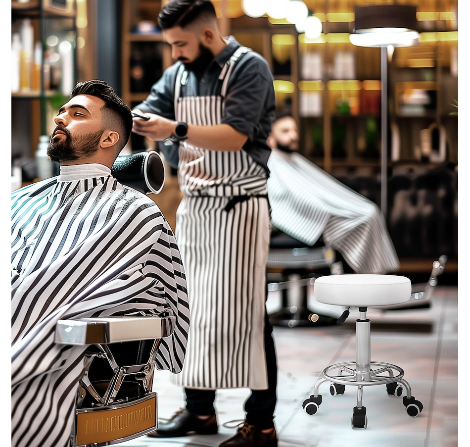 Image 947304_ALTMORE24.jpg, Product 947-304 / Price $104.99 - $119.99, Vinsetto PU Leather Salon Stool for Massage Tattoo Beauty, Swivel, Grey from Vinsetto on TSC.ca's Home & Garden department