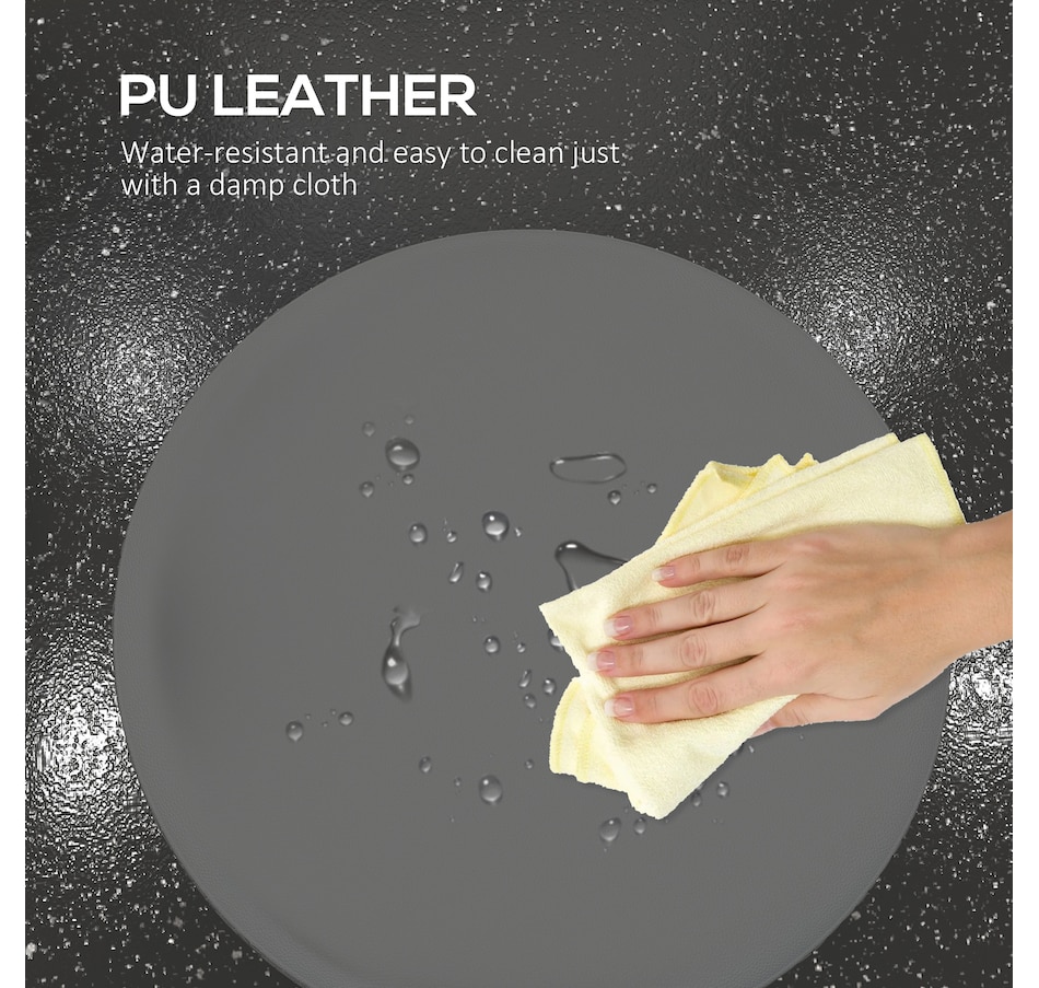 Image 947304_ALTMORE5.jpg, Product 947-304 / Price $104.99 - $119.99, Vinsetto PU Leather Salon Stool for Massage Tattoo Beauty, Swivel, Grey from Vinsetto on TSC.ca's Home & Garden department