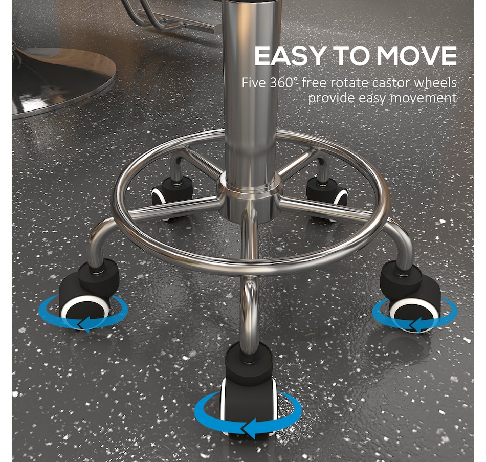 Image 947304_ALTMORE6.jpg, Product 947-304 / Price $104.99 - $119.99, Vinsetto PU Leather Salon Stool for Massage Tattoo Beauty, Swivel, Grey from Vinsetto on TSC.ca's Home & Garden department