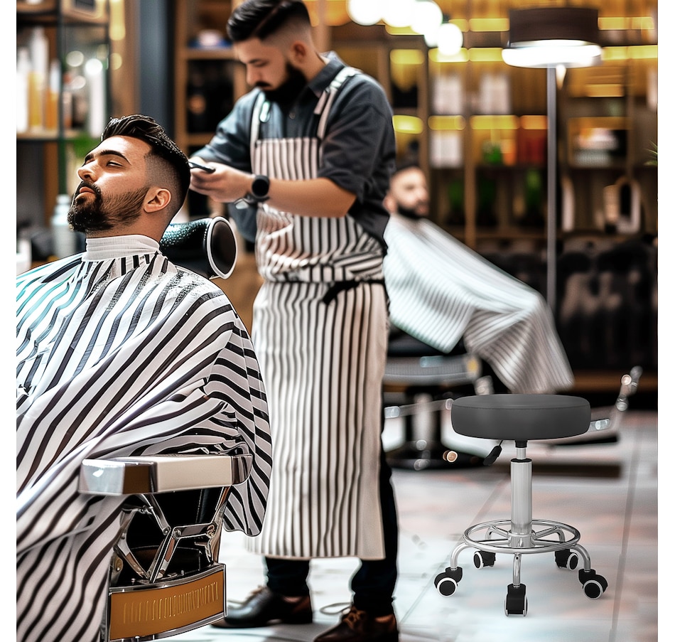 Image 947304_ALTMORE8.jpg, Product 947-304 / Price $104.99 - $119.99, Vinsetto PU Leather Salon Stool for Massage Tattoo Beauty, Swivel, Grey from Vinsetto on TSC.ca's Home & Garden department