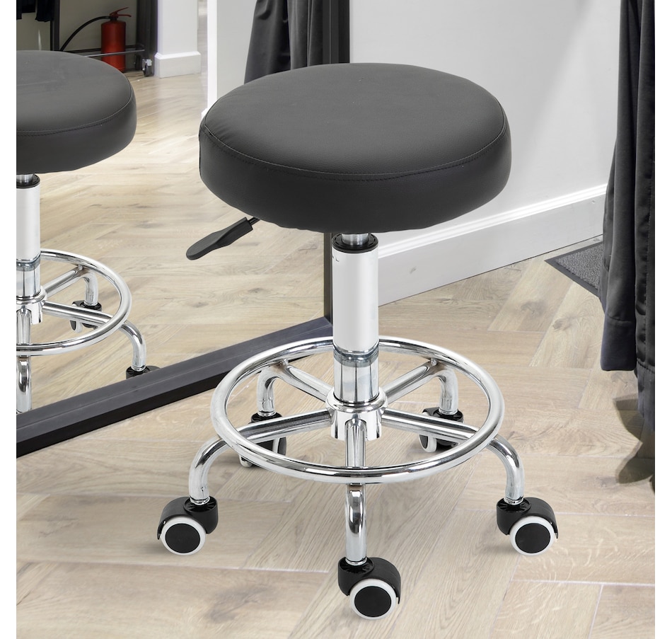 Image 947304_ALTMORE9.jpg, Product 947-304 / Price $104.99 - $119.99, Vinsetto PU Leather Salon Stool for Massage Tattoo Beauty, Swivel, Grey from Vinsetto on TSC.ca's Home & Garden department