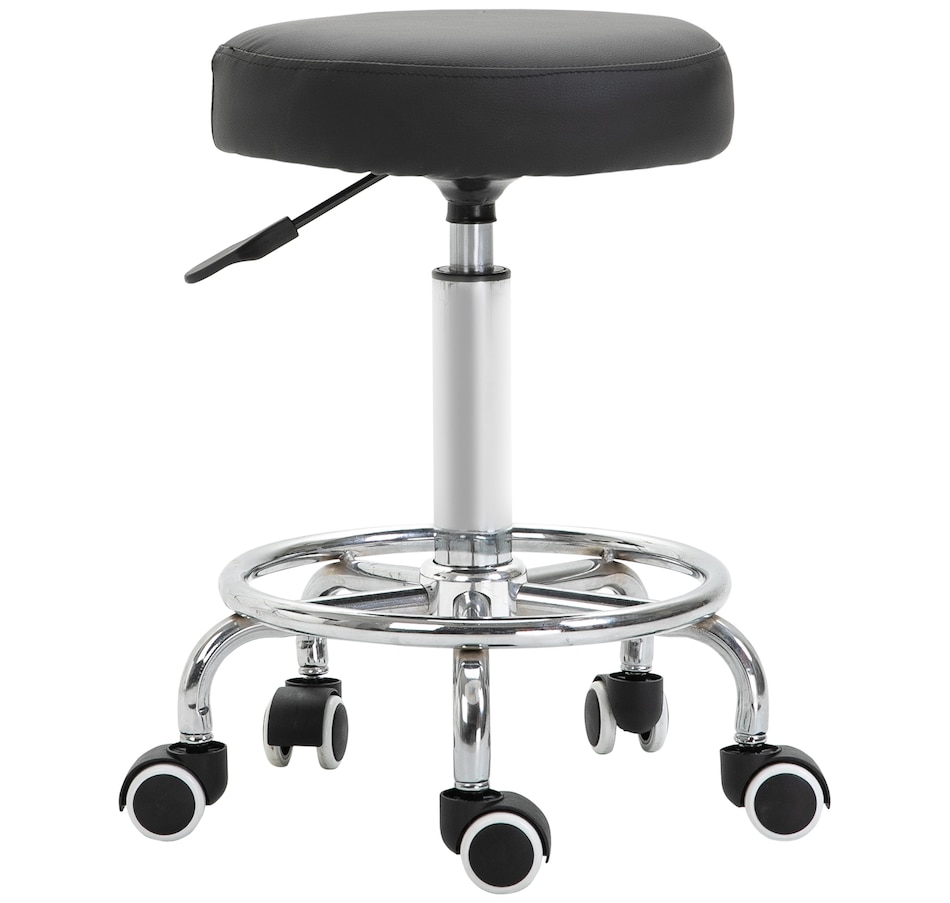Image 947304_ST02.jpg, Product 947-304 / Price $104.99 - $119.99, Vinsetto PU Leather Salon Stool for Massage Tattoo Beauty, Swivel, Grey from Vinsetto on TSC.ca's Home & Garden department