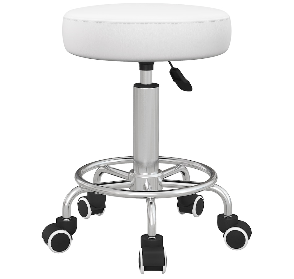 Image 947304_ST03.jpg, Product 947-304 / Price $104.99 - $119.99, Vinsetto PU Leather Salon Stool for Massage Tattoo Beauty, Swivel, Grey from Vinsetto on TSC.ca's Home & Garden department