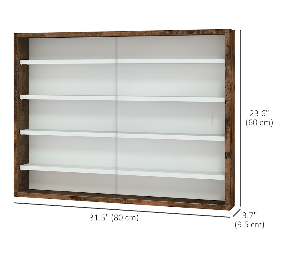 Image 947307_ALTMORE10.jpg, Product 947-307 / Price $84.99 - $99.99, HOMCOM 5-Storey Wall Shelf Display Cabinet, Shot Glass Display Case from HOMCOM on TSC.ca's department