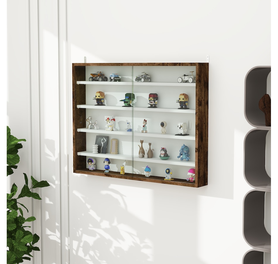 Image 947307_ALTMORE14.jpg, Product 947-307 / Price $84.99 - $99.99, HOMCOM 5-Storey Wall Shelf Display Cabinet, Shot Glass Display Case from HOMCOM on TSC.ca's department