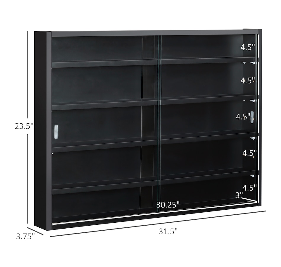 Image 947307_ALTMORE2.jpg, Product 947-307 / Price $84.99 - $99.99, HOMCOM 5-Storey Wall Shelf Display Cabinet, Shot Glass Display Case from HOMCOM on TSC.ca's department