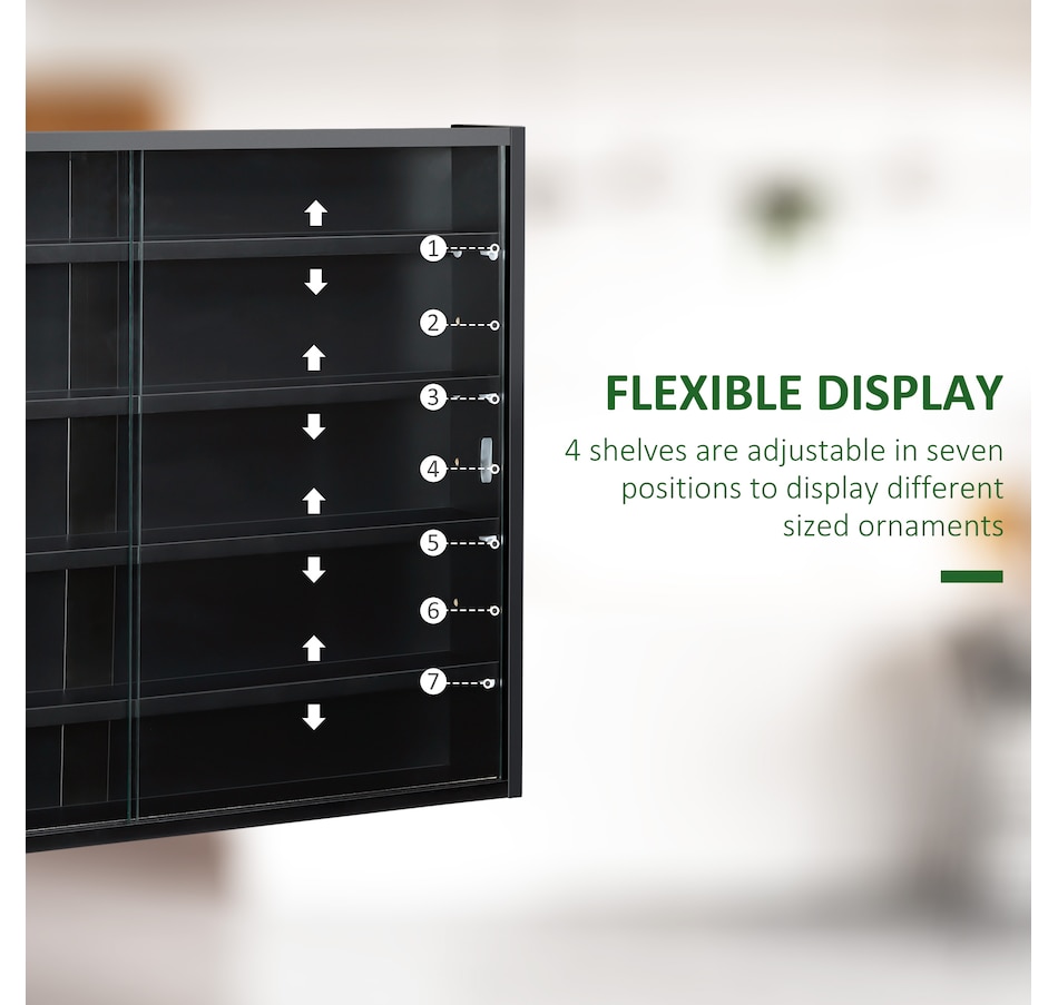 Image 947307_ALTMORE3.jpg, Product 947-307 / Price $84.99 - $99.99, HOMCOM 5-Storey Wall Shelf Display Cabinet, Shot Glass Display Case from HOMCOM on TSC.ca's department