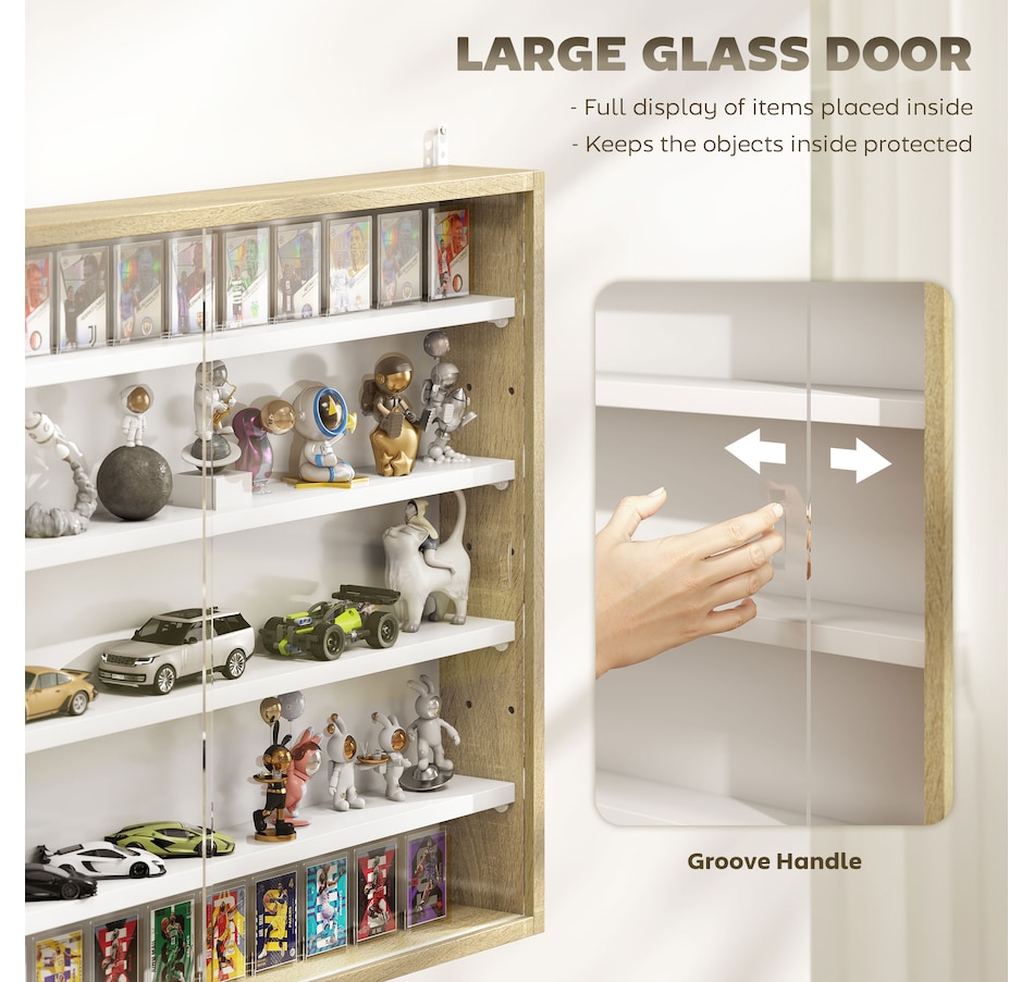 Image 947307_ALTMORE52.jpg, Product 947-307 / Price $84.99 - $99.99, HOMCOM 5-Storey Wall Shelf Display Cabinet, Shot Glass Display Case from HOMCOM on TSC.ca's department