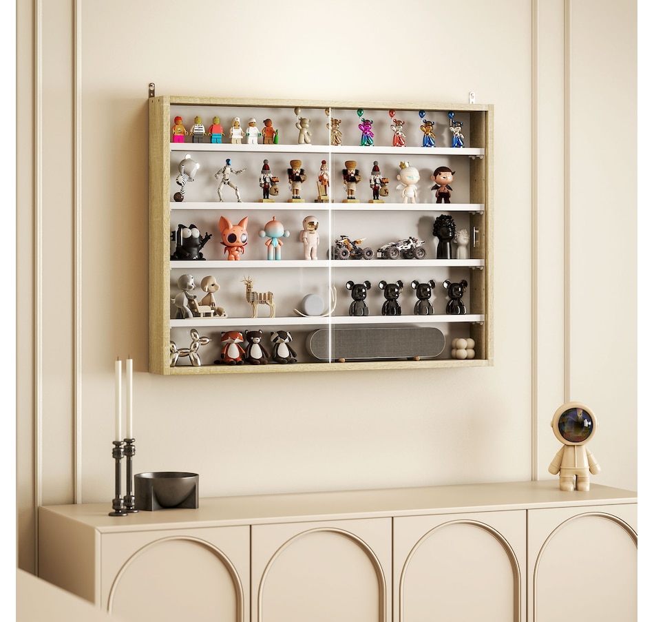 Image 947307_ALTMORE55.jpg, Product 947-307 / Price $84.99 - $99.99, HOMCOM 5-Storey Wall Shelf Display Cabinet, Shot Glass Display Case from HOMCOM on TSC.ca's department