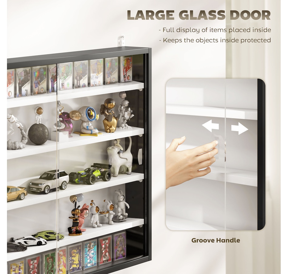 Image 947307_ALTMORE61.jpg, Product 947-307 / Price $84.99 - $99.99, HOMCOM 5-Storey Wall Shelf Display Cabinet, Shot Glass Display Case from HOMCOM on TSC.ca's department