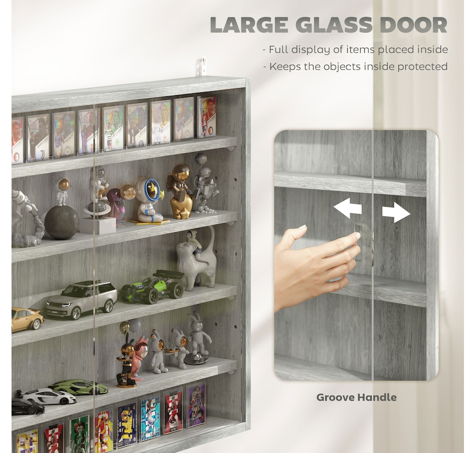 Image 947307_ALTMORE69.jpg, Product 947-307 / Price $84.99 - $99.99, HOMCOM 5-Storey Wall Shelf Display Cabinet, Shot Glass Display Case from HOMCOM on TSC.ca's department