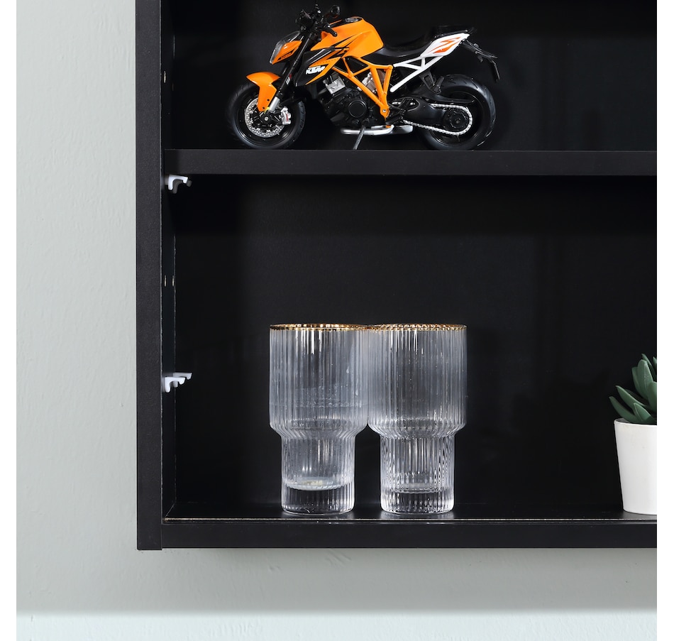 Image 947307_ALTMORE7.jpg, Product 947-307 / Price $84.99 - $99.99, HOMCOM 5-Storey Wall Shelf Display Cabinet, Shot Glass Display Case from HOMCOM on TSC.ca's department