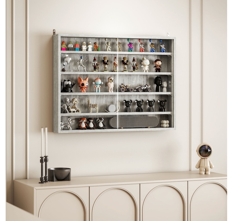 Image 947307_ALTMORE72.jpg, Product 947-307 / Price $84.99 - $99.99, HOMCOM 5-Storey Wall Shelf Display Cabinet, Shot Glass Display Case from HOMCOM on TSC.ca's department