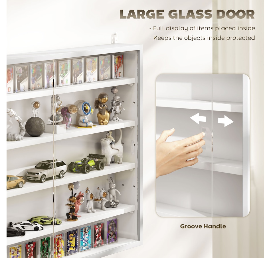 Image 947307_ALTMORE77.jpg, Product 947-307 / Price $84.99 - $99.99, HOMCOM 5-Storey Wall Shelf Display Cabinet, Shot Glass Display Case from HOMCOM on TSC.ca's department