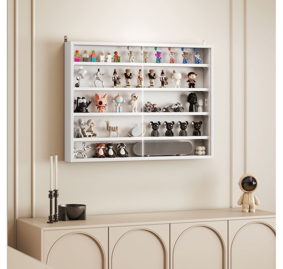 Image 947307_ALTMORE80.jpg, Product 947-307 / Price $84.99 - $99.99, HOMCOM 5-Storey Wall Shelf Display Cabinet, Shot Glass Display Case from HOMCOM on TSC.ca's department