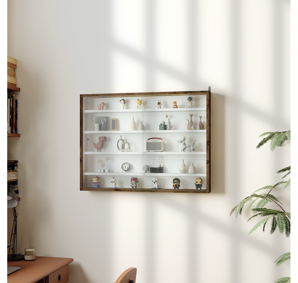 Image 947307_ALTMORE9.jpg, Product 947-307 / Price $84.99 - $99.99, HOMCOM 5-Storey Wall Shelf Display Cabinet, Shot Glass Display Case from HOMCOM on TSC.ca's department