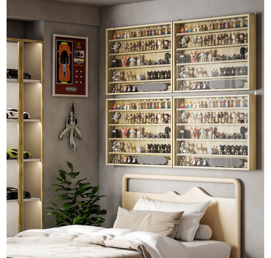 Image 947307_ALTMORE90.jpg, Product 947-307 / Price $84.54 - $99.99, HOMCOM 5-Storey Wall Shelf Display Cabinet, Shot Glass Display Case from HOMCOM on TSC.ca's department