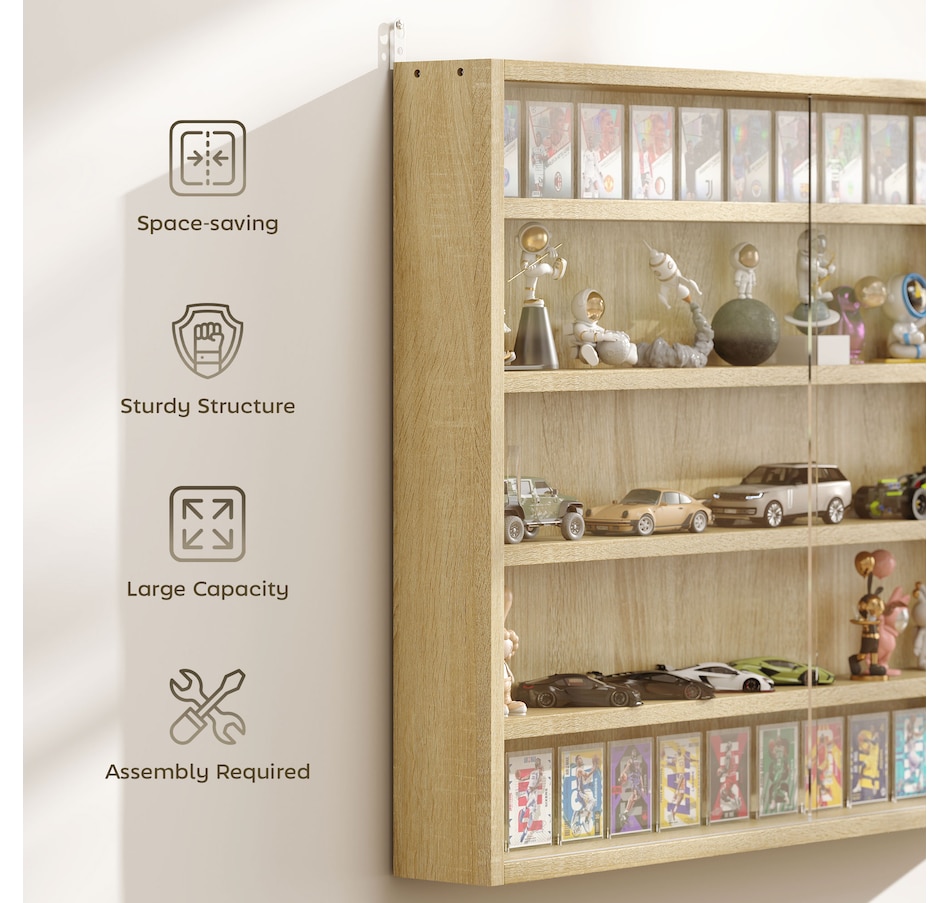 Image 947307_ALTMORE94.jpg, Product 947-307 / Price $84.54 - $99.99, HOMCOM 5-Storey Wall Shelf Display Cabinet, Shot Glass Display Case from HOMCOM on TSC.ca's department