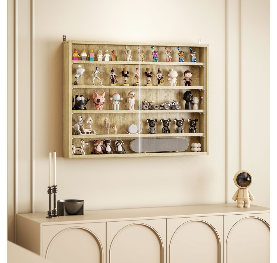 Image 947307_ALTMORE96.jpg, Product 947-307 / Price $84.54 - $99.99, HOMCOM 5-Storey Wall Shelf Display Cabinet, Shot Glass Display Case from HOMCOM on TSC.ca's department
