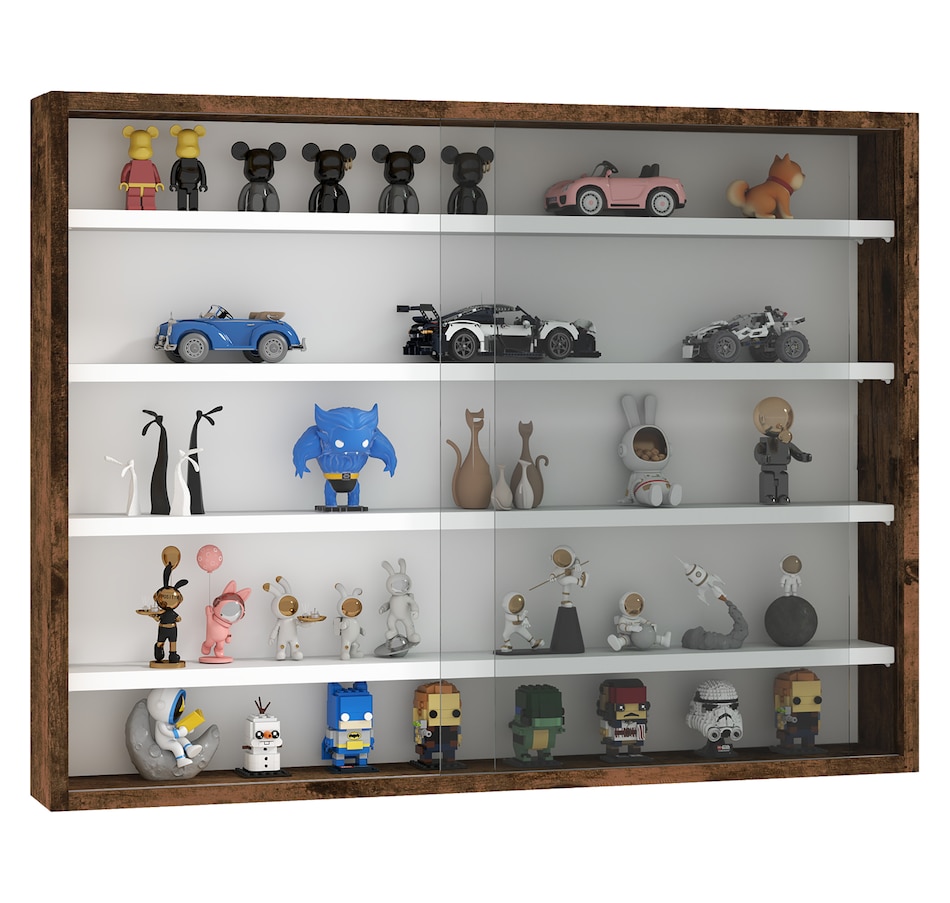 Image 947307_ST02.jpg, Product 947-307 / Price $84.99 - $99.99, HOMCOM 5-Storey Wall Shelf Display Cabinet, Shot Glass Display Case from HOMCOM on TSC.ca's department