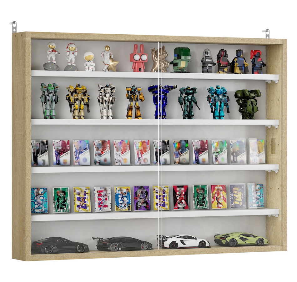 Image 947307_ST04.jpg, Product 947-307 / Price $84.99 - $99.99, HOMCOM 5-Storey Wall Shelf Display Cabinet, Shot Glass Display Case from HOMCOM on TSC.ca's department