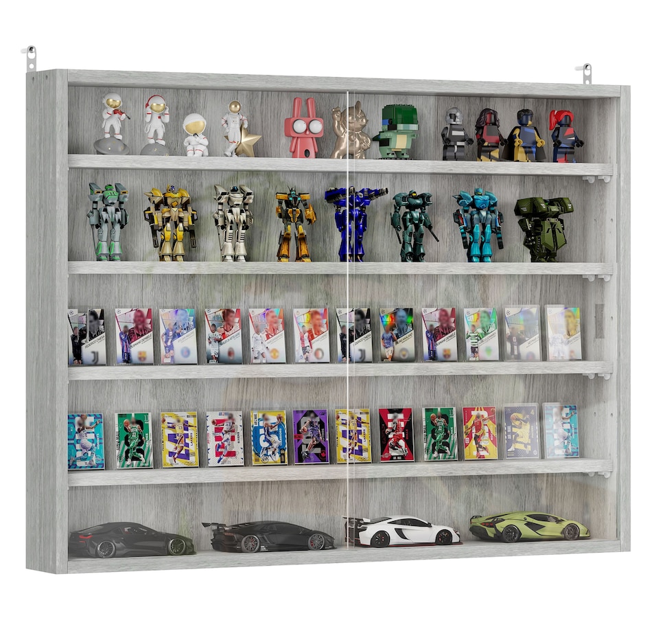 Image 947307_ST05.jpg, Product 947-307 / Price $84.99 - $99.99, HOMCOM 5-Storey Wall Shelf Display Cabinet, Shot Glass Display Case from HOMCOM on TSC.ca's department