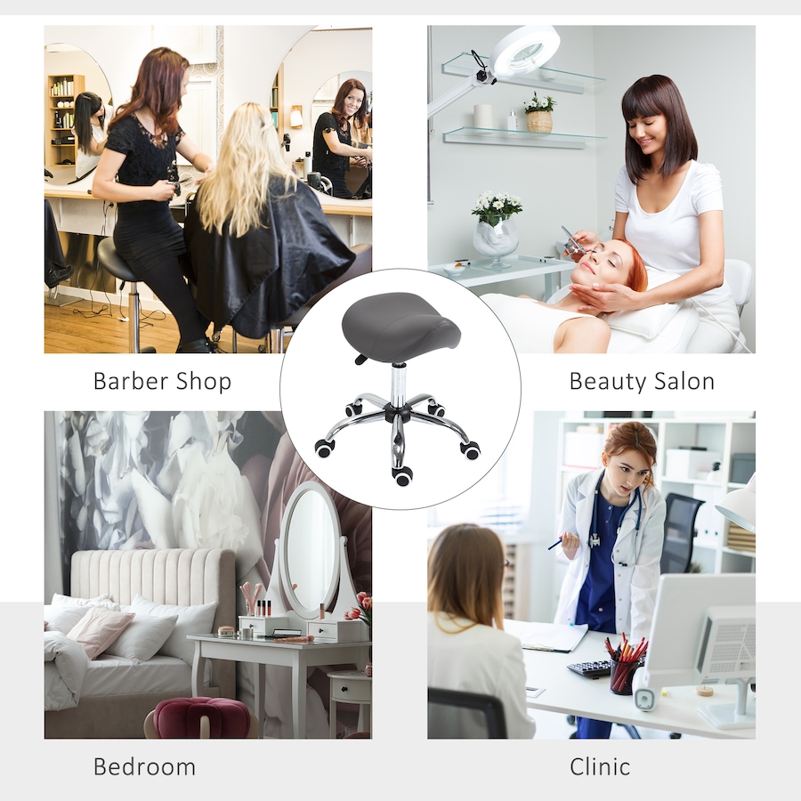 Image 947311_ALTMORE28.jpg, Product 947-311 / Price $64.99, HOMCOM Salon Chair for Spa, Beauty Chair with Swivel Wheels, Pink from HOMCOM on TSC.ca's Home & Garden department