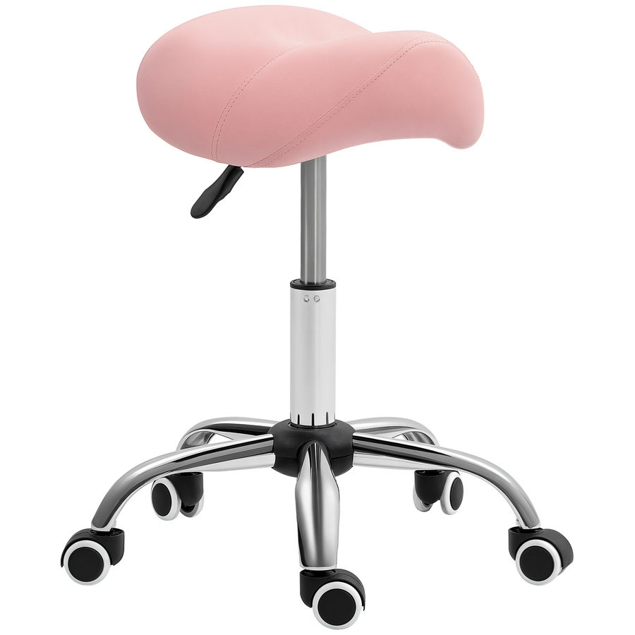 Image 947311_ST01.png, Product 947-311 / Price $64.99, HOMCOM Salon Chair for Spa, Beauty Chair with Swivel Wheels, Pink from HOMCOM on TSC.ca's Home & Garden department