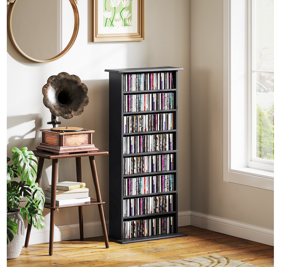 Image 947313_ALTMORE1.jpg, Product 947-313 / Price $189.99, HOMCOM 8-Tier CD Shelf with 16 Compartments from HOMCOM on TSC.ca's department