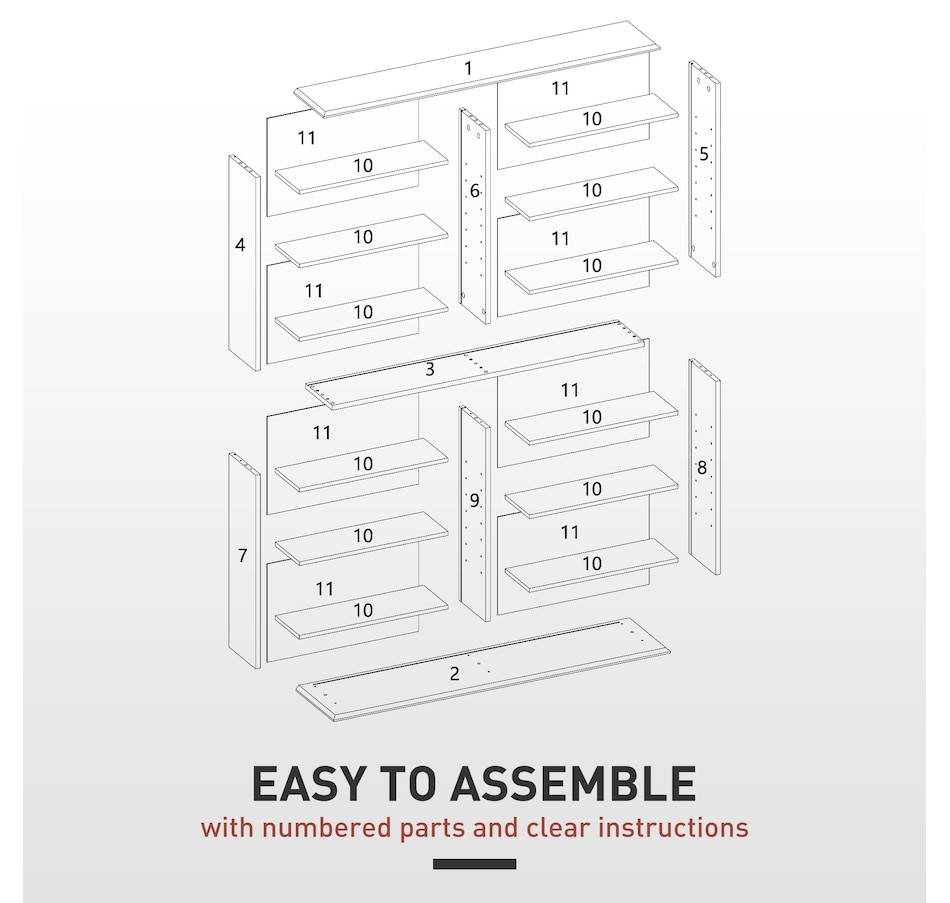 Image 947313_ALTMORE14.jpg, Product 947-313 / Price $189.99, HOMCOM 8-Tier CD Shelf with 16 Compartments from HOMCOM on TSC.ca's department