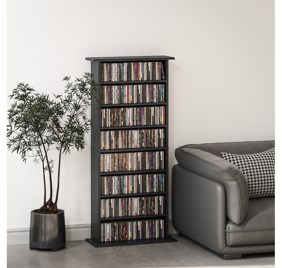 Image 947313_ALTMORE8.jpg, Product 947-313 / Price $189.99, HOMCOM 8-Tier CD Shelf with 16 Compartments from HOMCOM on TSC.ca's department