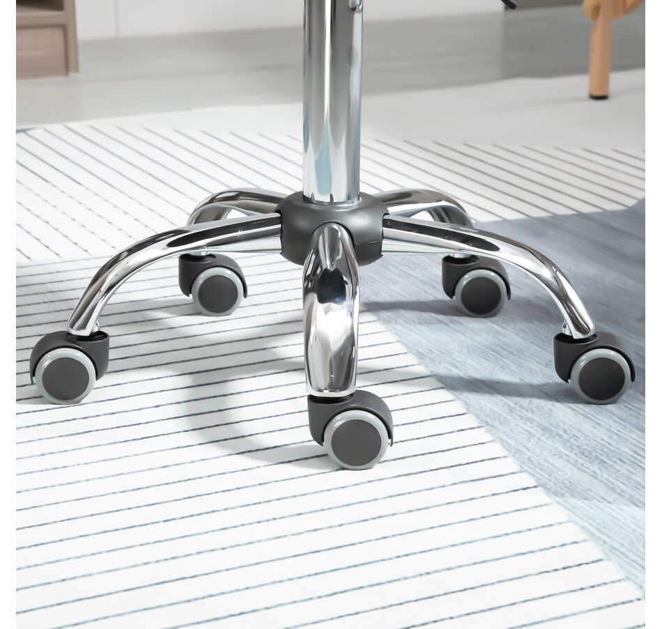 Image 947315_ALTMORE24.jpg, Product 947-315 / Price $73.99 - $79.99, HOMCOM PU Leather Saddle Stool Height Adjustable Rolling Salon Chair Grey from HOMCOM on TSC.ca's Home & Garden department