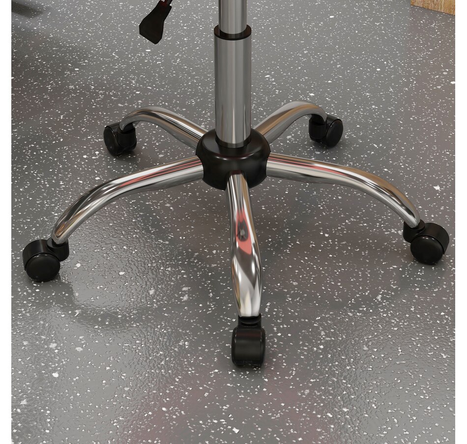 Image 947315_ALTMORE32.jpg, Product 947-315 / Price $73.99 - $79.99, HOMCOM PU Leather Saddle Stool Height Adjustable Rolling Salon Chair Grey from HOMCOM on TSC.ca's Home & Garden department