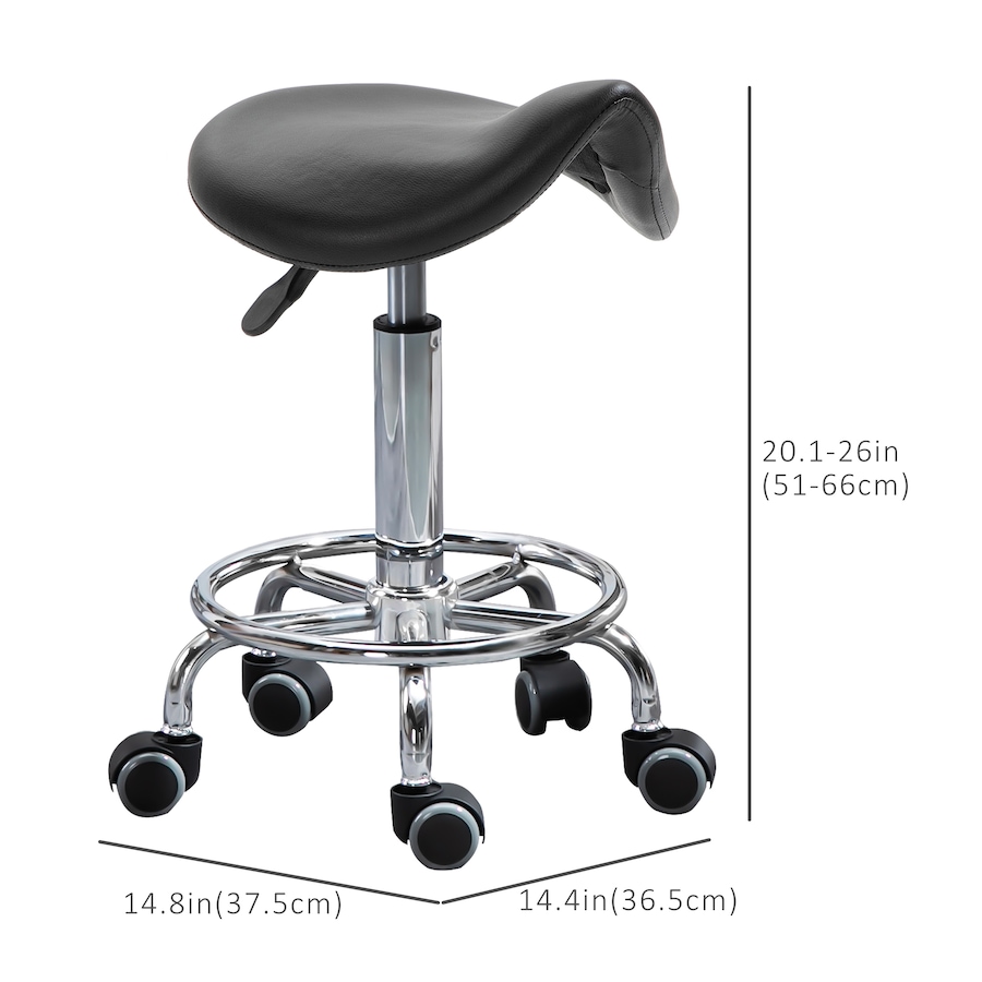 Image 947316_ALTMORE10.jpg, Product 947-316 / Price $64.99, HOMCOM Saddle Stool Adjustable Rolling Salon Chair for Massage Spa from HOMCOM on TSC.ca's Home & Garden department