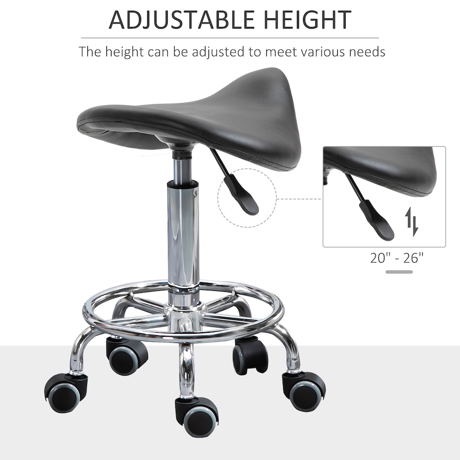 Image 947316_ALTMORE11.jpg, Product 947-316 / Price $64.99, HOMCOM Saddle Stool Adjustable Rolling Salon Chair for Massage Spa from HOMCOM on TSC.ca's Home & Garden department