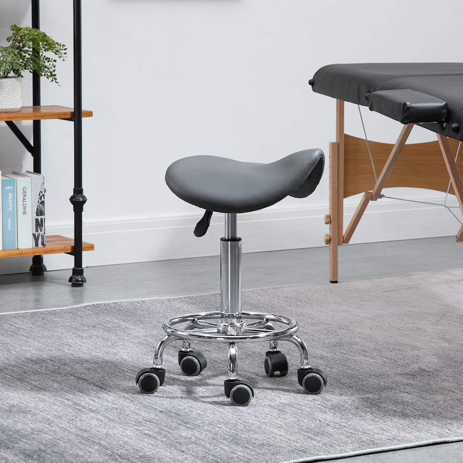 Image 947316_ALTMORE17.jpg, Product 947-316 / Price $64.99, HOMCOM Saddle Stool Adjustable Rolling Salon Chair for Massage Spa from HOMCOM on TSC.ca's Home & Garden department