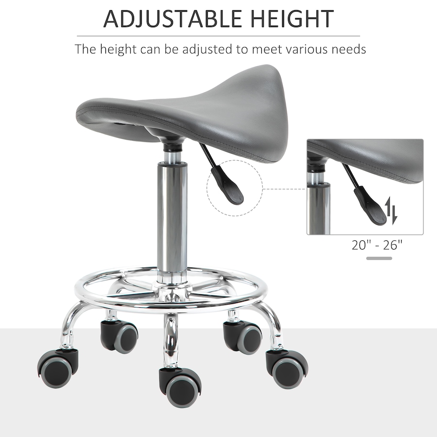 Image 947316_ALTMORE19.jpg, Product 947-316 / Price $64.99, HOMCOM Saddle Stool Adjustable Rolling Salon Chair for Massage Spa from HOMCOM on TSC.ca's Home & Garden department