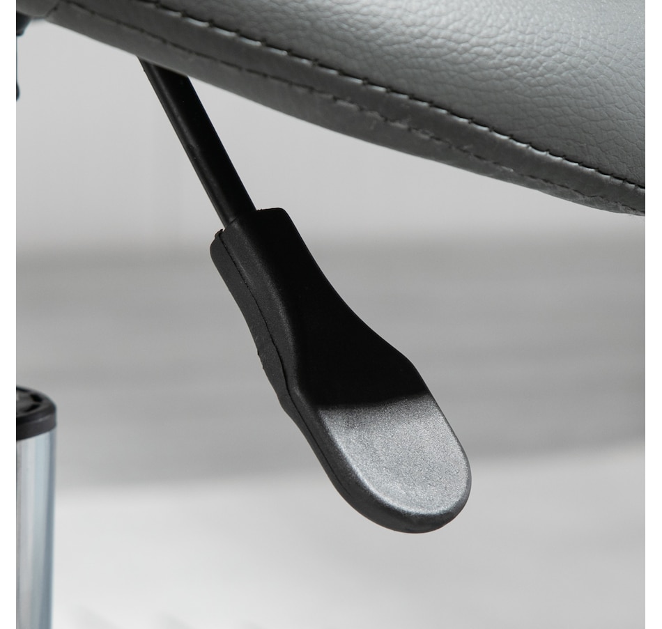 Image 947316_ALTMORE24.jpg, Product 947-316 / Price $109.99 - $119.99, HOMCOM PU Leather Rolling Saddle Stool With Footrest from HOMCOM on TSC.ca's Home & Garden department