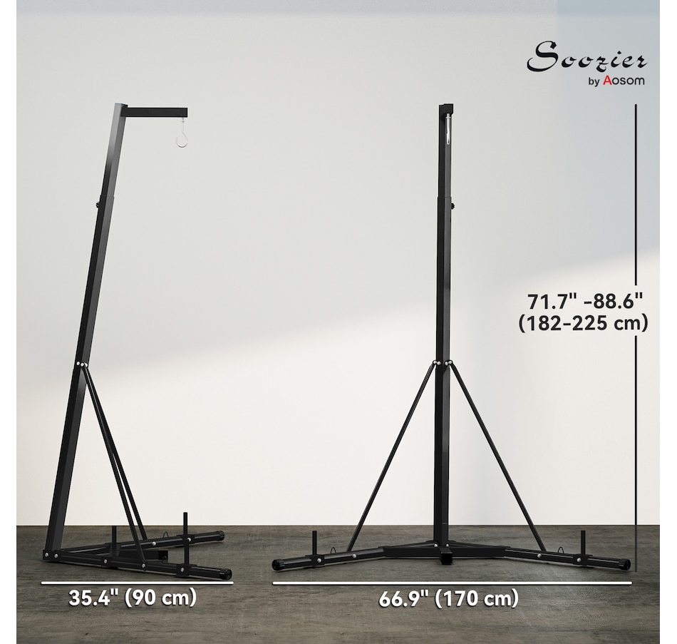 Image 947336_ALTMORE10.jpg, Product 947-336 / Price $149.99, Soozier Punch Bag Stand for Heavy Bag, Foldable and Height Adjustable from Soozier on TSC.ca's Health & Fitness department